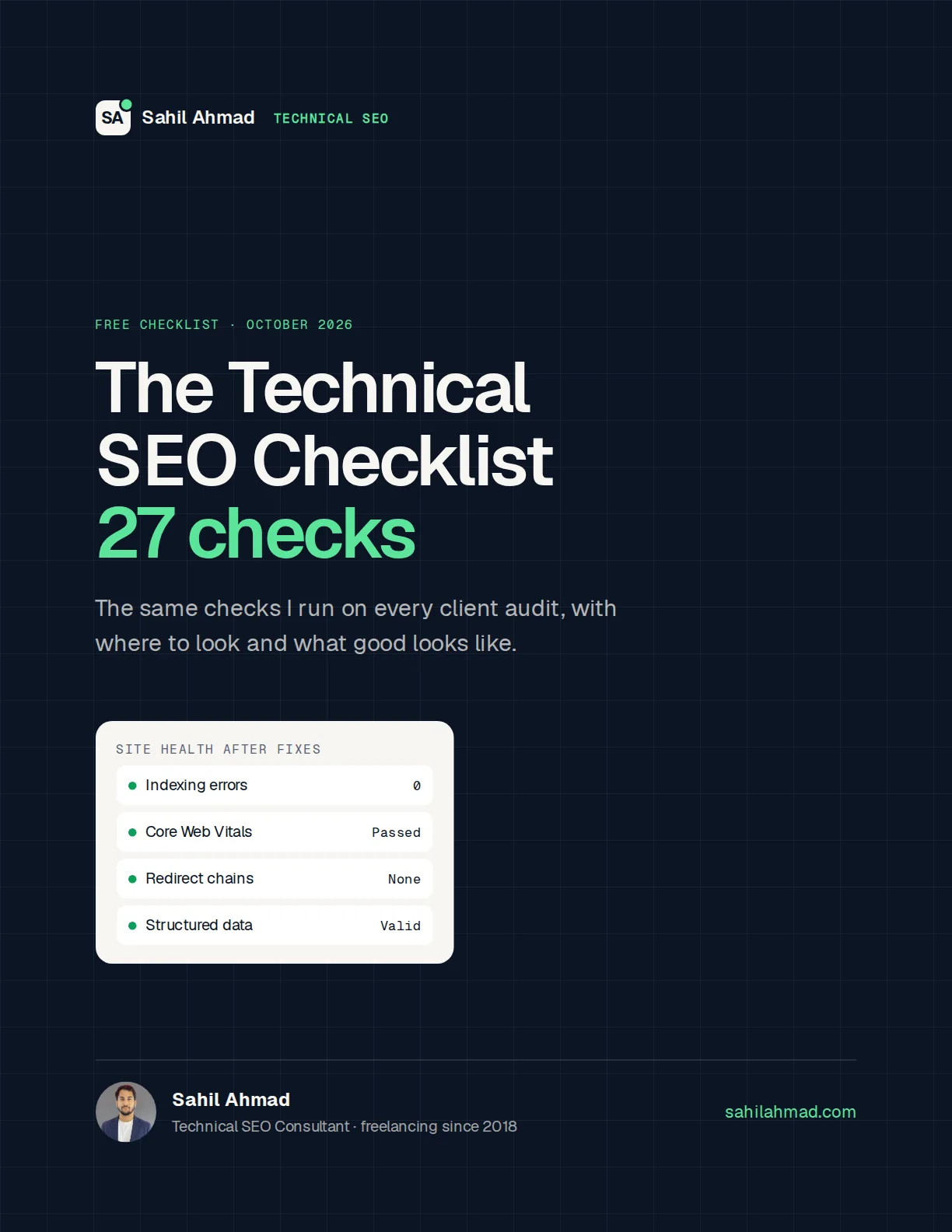 Cover of The Technical SEO Checklist